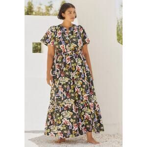 Anthropologie Floral Maxi Dress - Multicolor